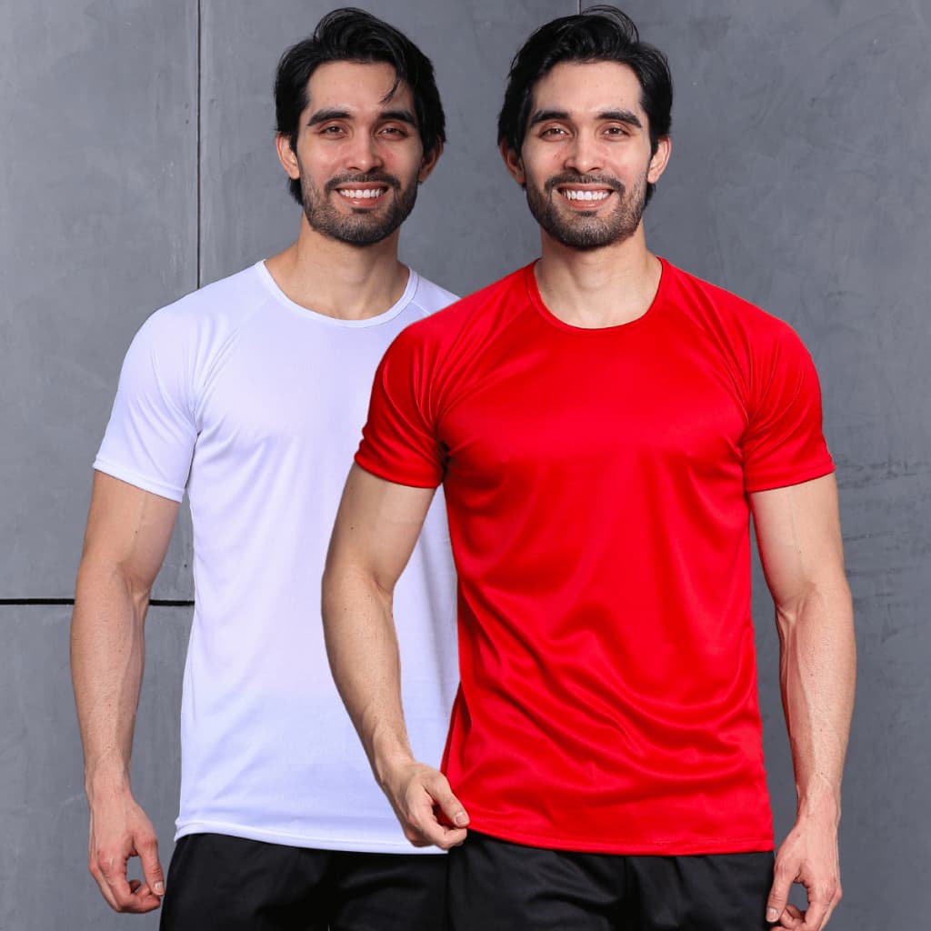 Kit 2 Camiseta Masculina Atacado Camisas Dry Fit Blusa Qualidade Manga Curta Premium  Básica