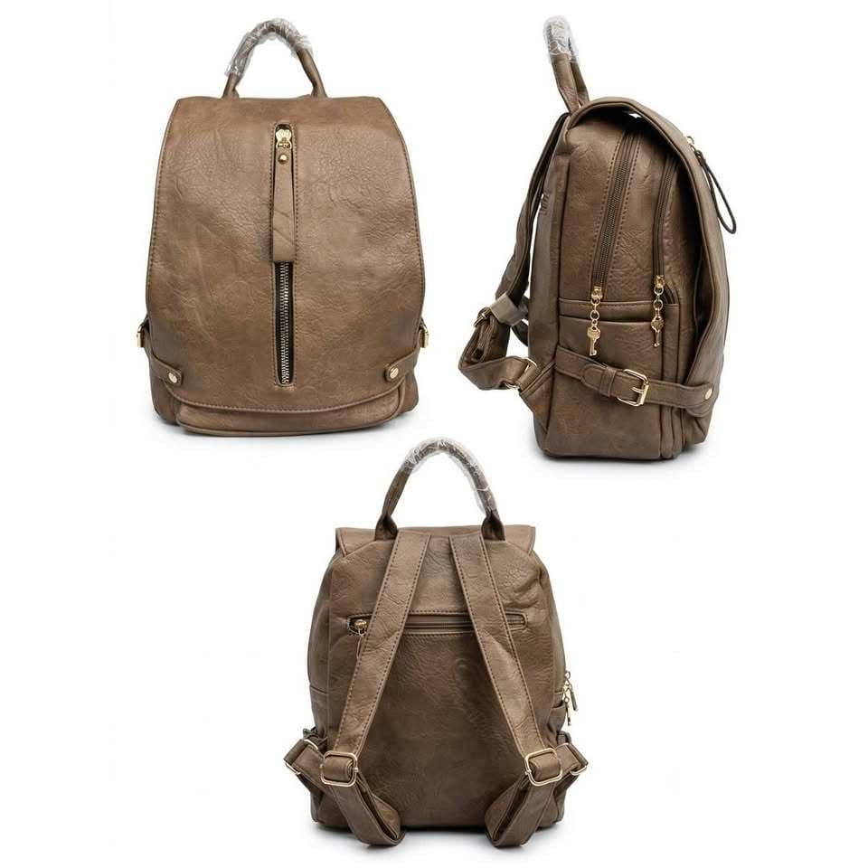 MOCHILA FEMININA COURINO EXECUTICA DUAS DIVISORIAS COM TAMPA DE PROTEÇÃO PORTA NOTEBOOK ALÇA REFORÇADA