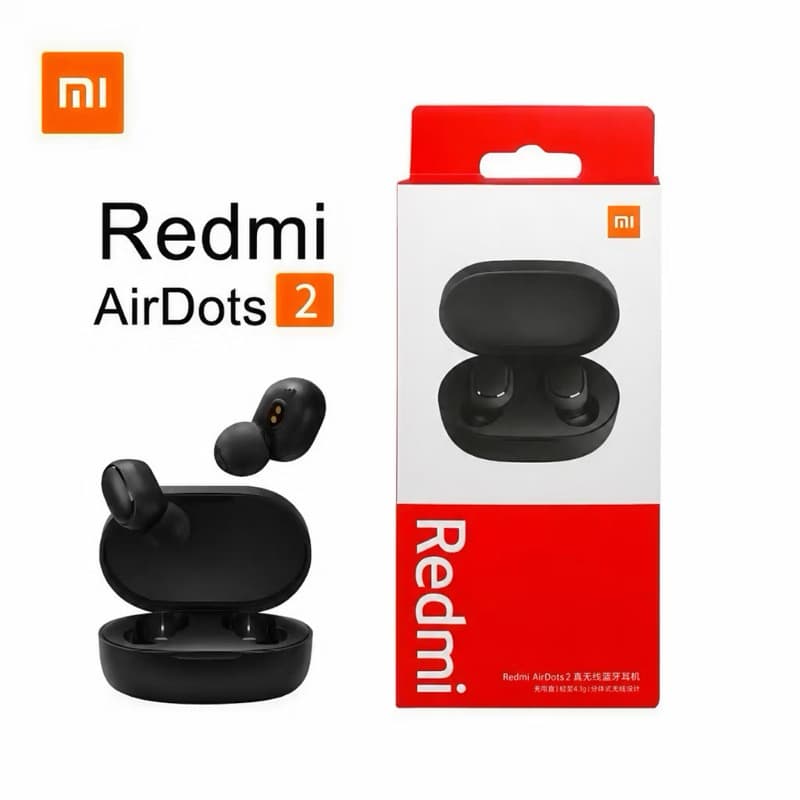 Fone de Ouvido Xiaomi Redmi AirDots 2 Bluetooth Original - Som Estéreo de Alta Qualidade