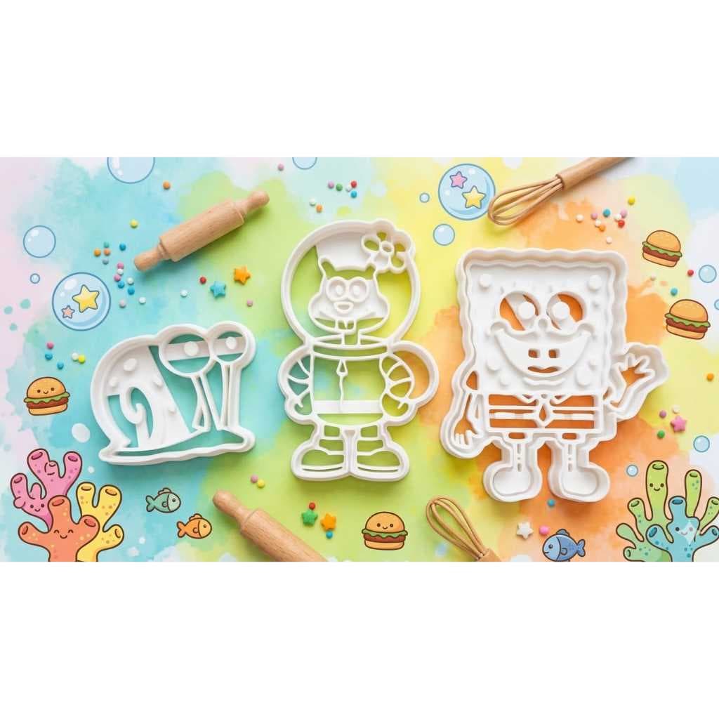 CORTADOR DE MASSINHA BOB ESPONJA - DIVERSÃO NA FENDA DO BIQUÍNI!