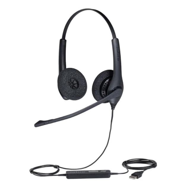 Headset Stereo Com Fio USB Jabra BIZ 1100 Duo 1159-0158 Videochamadas Notebook Computador