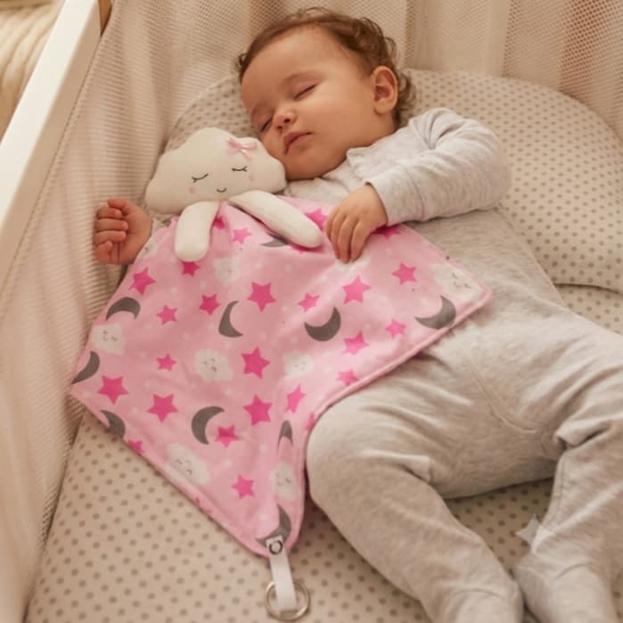 Naninha Para Bebê Menina Menino 100% Algodão Bordada 01 Peça