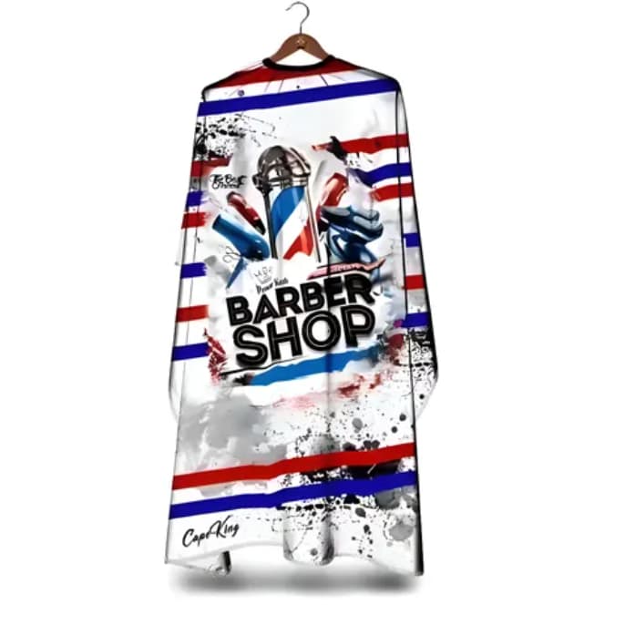 Capa de Corte Personalizada Profissional Barbeiro Cabeleireiro Impermeável Premium