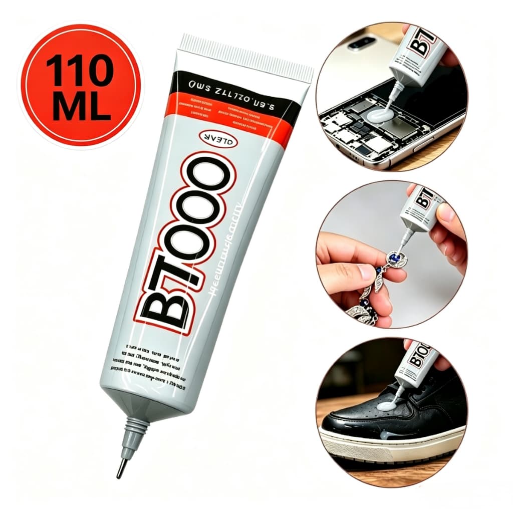 Cola B7000 110ml Forte Transparente Secagem para Rápida  Reparo de Telo Celular Bijuterias  Multiuso