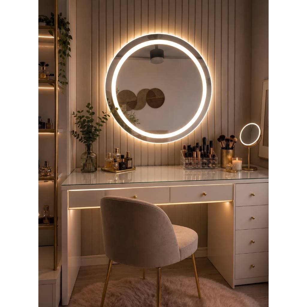 ESPELHO REDONDO LED TOUCH Espelho Banheiro, Espelho Decorativo, Espelho Moderno, Espelho Touch, Espelho REDONDO