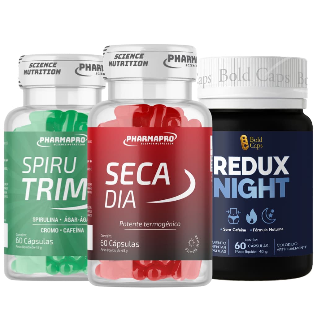 bold caps e pharmapro em cápsulas - Sêc dia / Noite Tricando natural