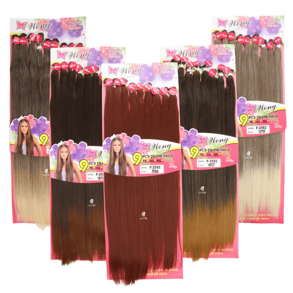 Cabelo Orgânico Liso Weng Babi 350g Extra Longo Toque Macio Natural