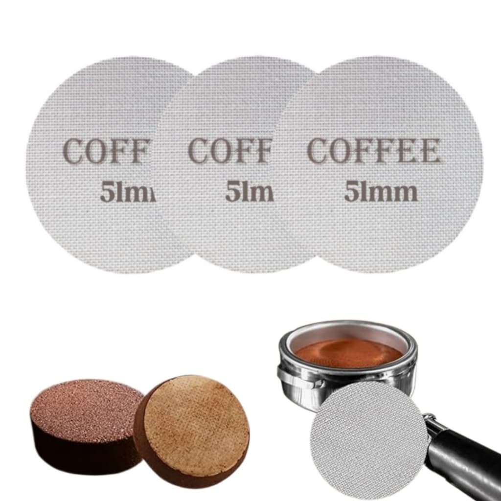 3/6UN 51mm Filtro Malha 316 Aço Inox P/ Cafeteira Espresso -1,7 mm de espessura 150μm