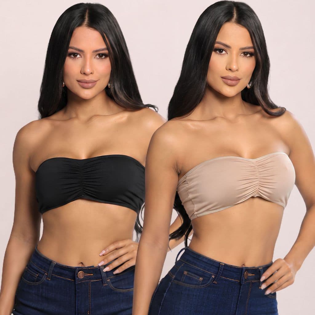 Kits 2 e 3 Sutiã Tomara Que Caia Sem Bojo Sem Costura Top Feminino Confortável Academia Treino