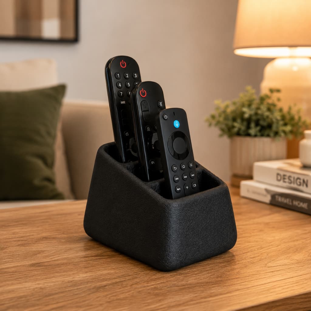 Suporte Organizador Para Controle Remoto 1 2 3 Decoração Sala TV Universal Minimalista