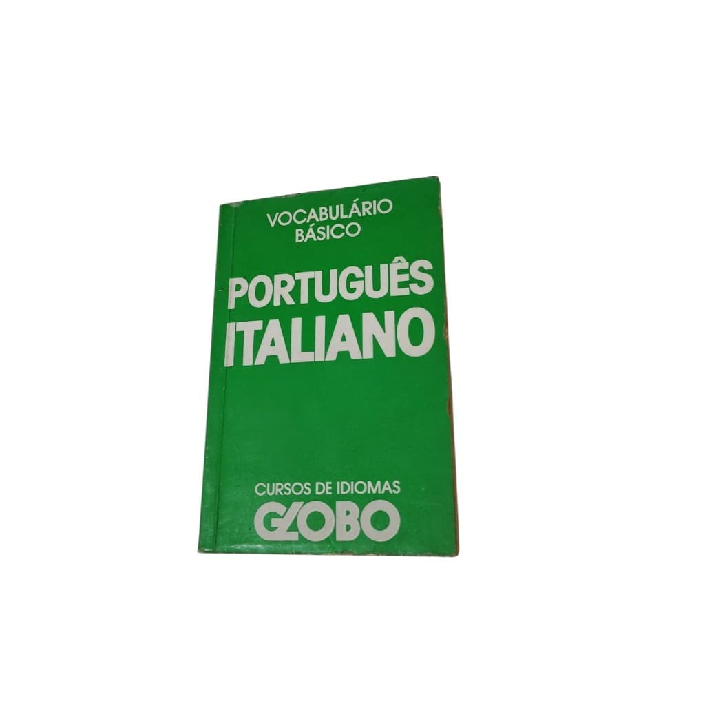 ANTIGUIDADE LIVRO VOCABULÁRIO BÁSICO ITALIANO PORTUGUÊS PRODUTO USADO