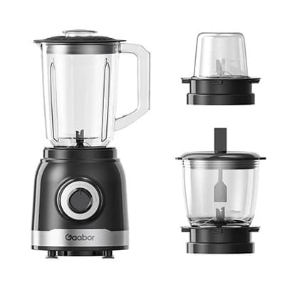 Gaabor Processador de Alimentos 1,6L com Motor Potente 500W Moedor de Carne Liquidificador e Triturador JM-16M02A