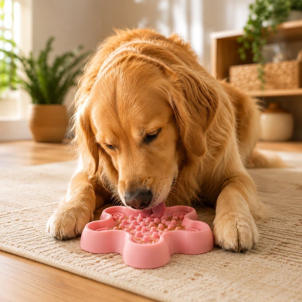 Comedouro Lento Para Cães e Gato 24cm - Sortido
