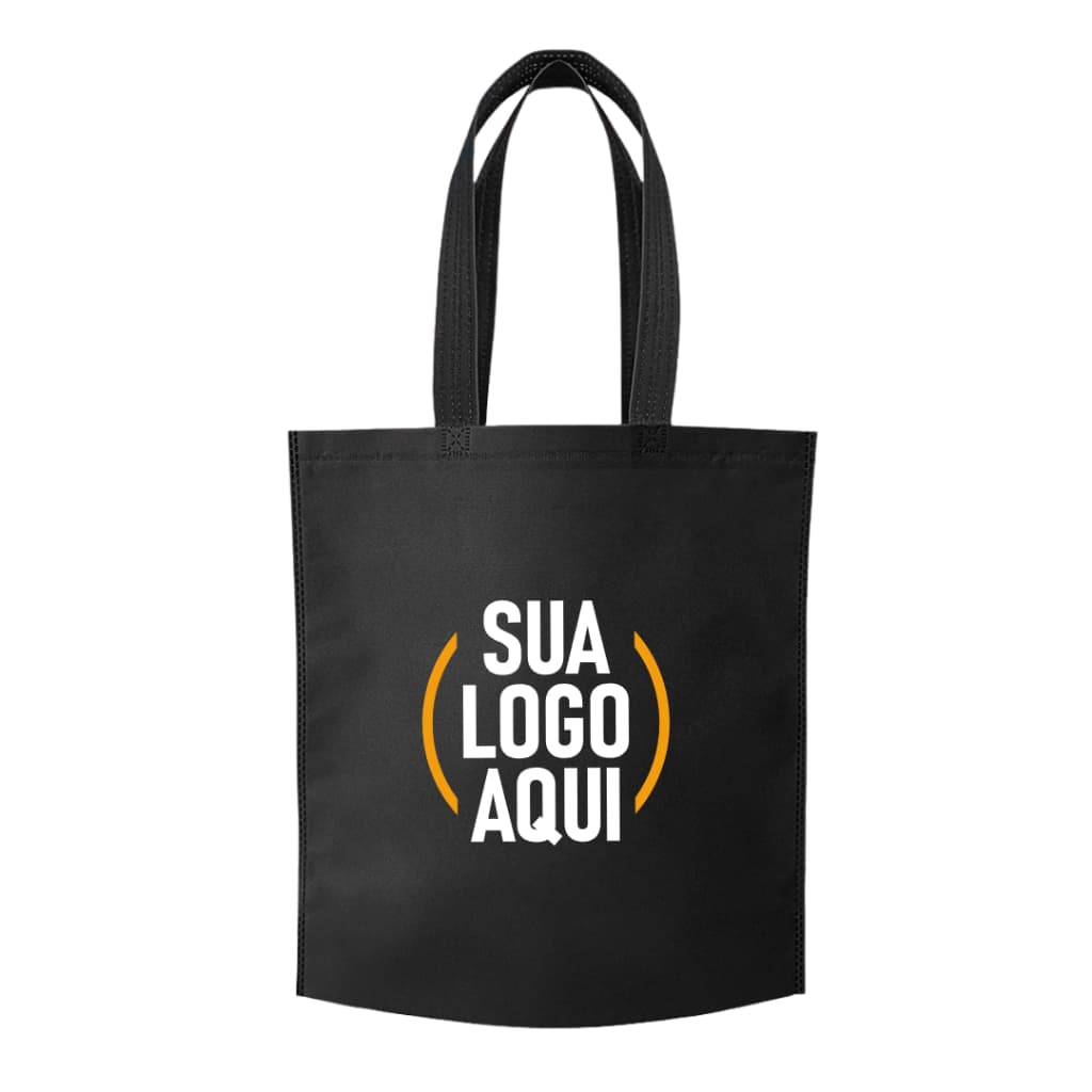 50 | 100 Sacolas Tnt Personalizadas Em Silk 2 Cores Com Sua Logo Marca Ou Frase Para Eventos | Medidas 41,8x37,2