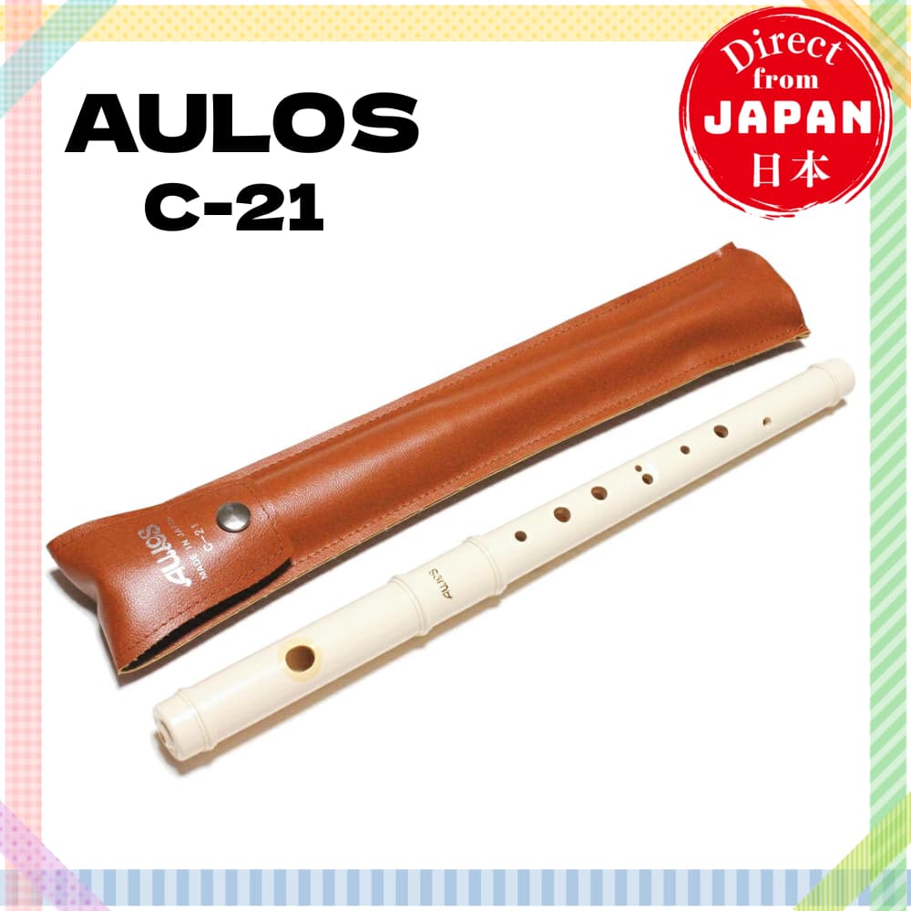 AULOS Pipit C-21 Fife Flauta Transversal Key C Iniciante Escolar Leve Resistente
