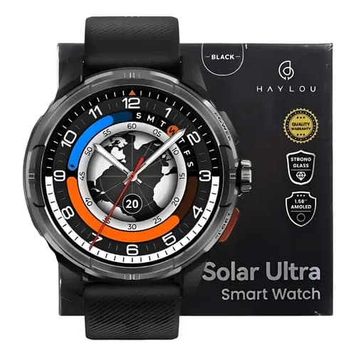 Relógio Smartwatch Haylou Solar Ultra HF009 GPS AMOLED 1.6" 5ATM Bluetooth