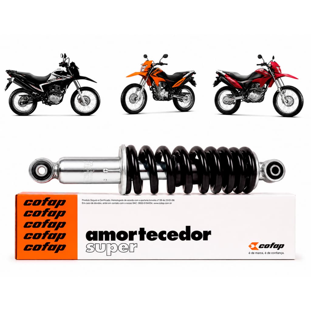 Amortecedor Pro Link Traseiro Cofap Bros 125 150 160 XRE 190