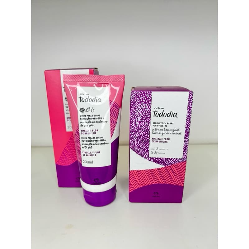Combo Tododia: Hidratante 200ml + Caixa de Sabonete Com 5 Unidades