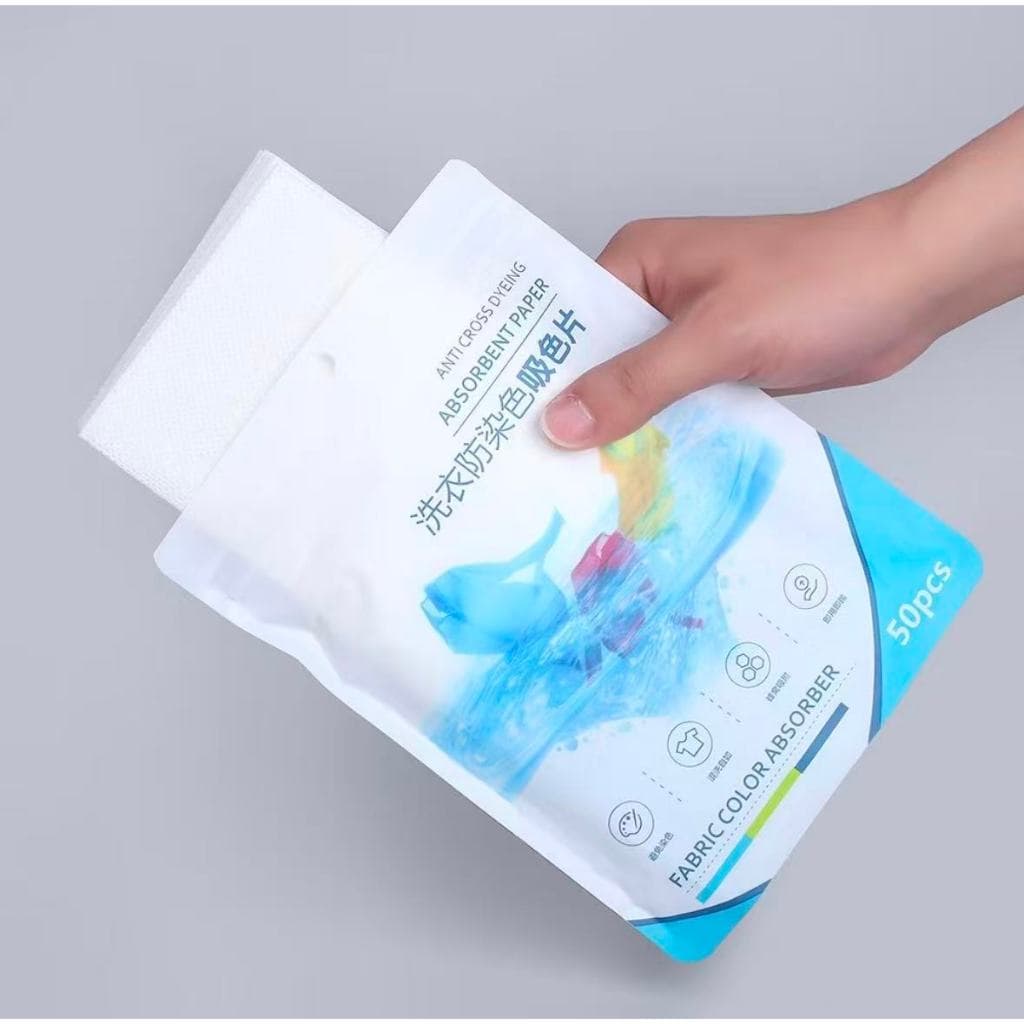 Kit com 50 Lenços Protetores para Lavagem de Roupas