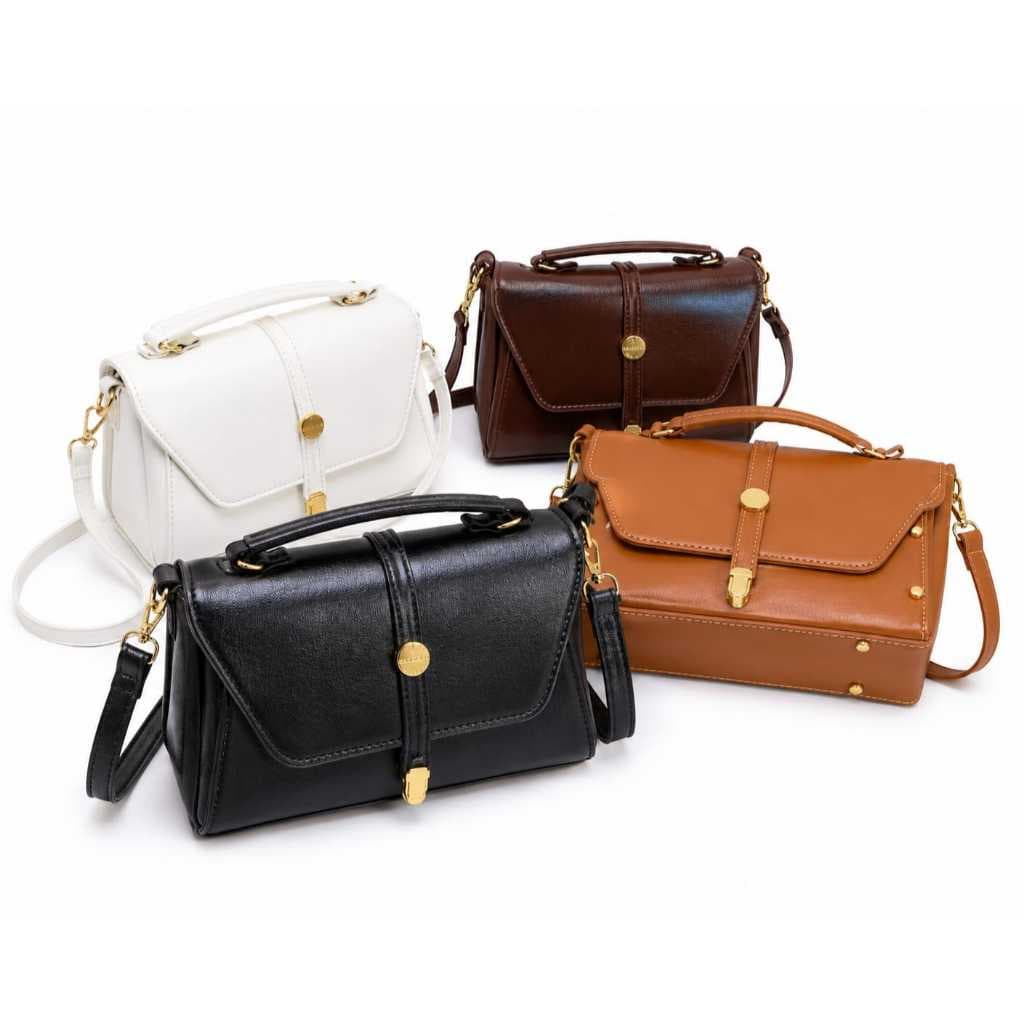 Bolsa de Ombro Feminina - Design Versátil, Material de Couro Sintético, Compacta e Elegante