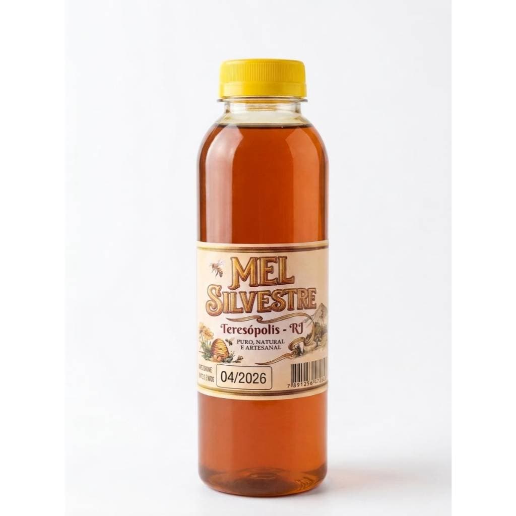 Mel de abelha silvestre puro 500ml 100% orgânico