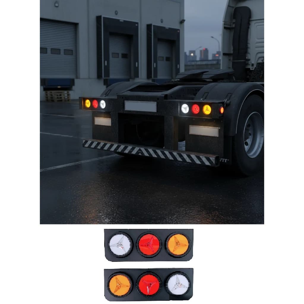 Par Lanterna 45cm 24V LED Moderna Para Caminhões carretas KLX Qualidade e Inovação