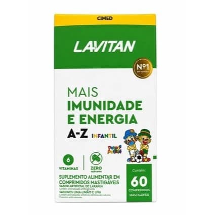 LAVITAN AZ INFANTIL C/60 CPR MASTIGAVEIS - EDIÇÃO LIMITADA COPA DO MUNDO