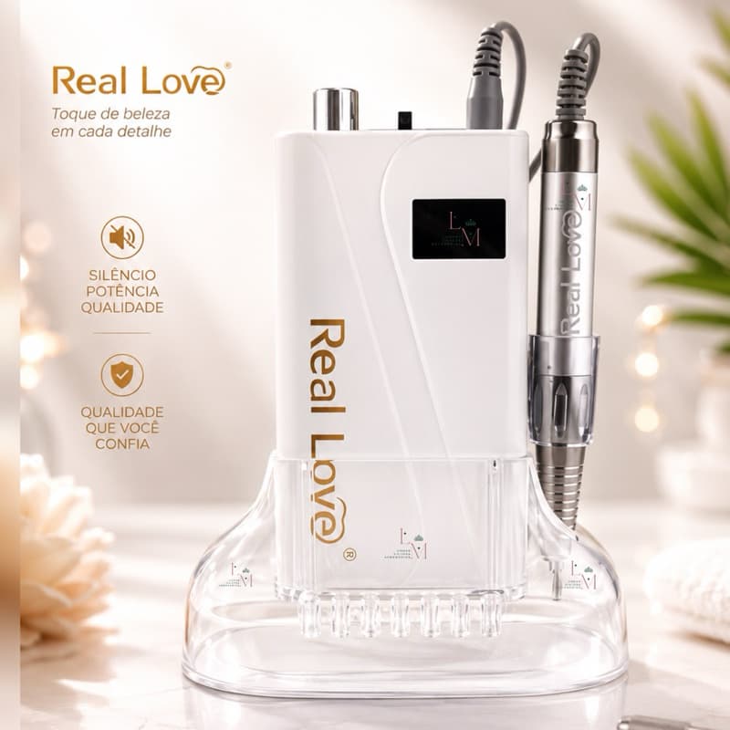 Novo Motor Portátil Real Love + Potência + Silencioso + Qualidade DM-20 Lixadeira de Alta Qualidade Manicure Lançamento