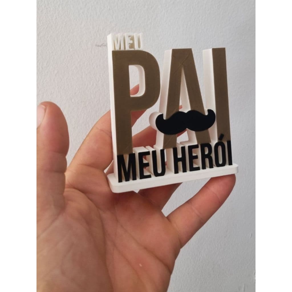 PLACA DECORATIVA DIA DOS PAIS, PAI MEU HEROI, DIA DOS PAIS