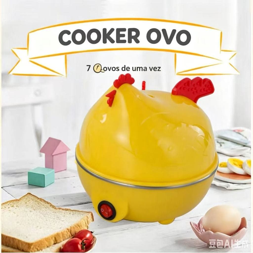 Fogão De Ovos Multifuncional , Vaporizador , Desligamento Automático Ovo Cozido