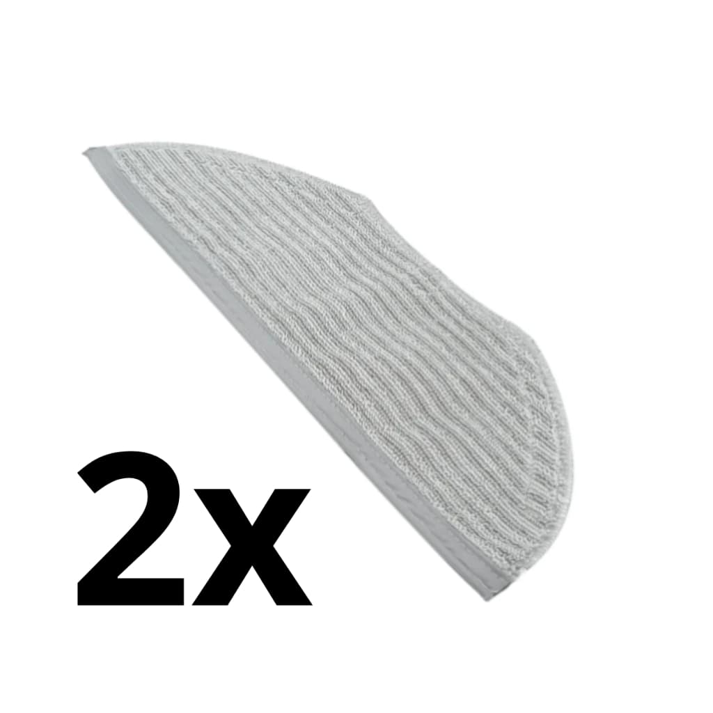Kit 2 Panos Mop Microfibra Reposição Robô Aspirador Xiaomi S40C S20 H40 Compatível Lavável