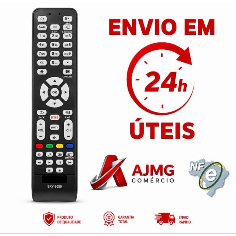 Controle Para TV AOC SMART Netflix XH-8050 LHS 7463TV AOC Smart