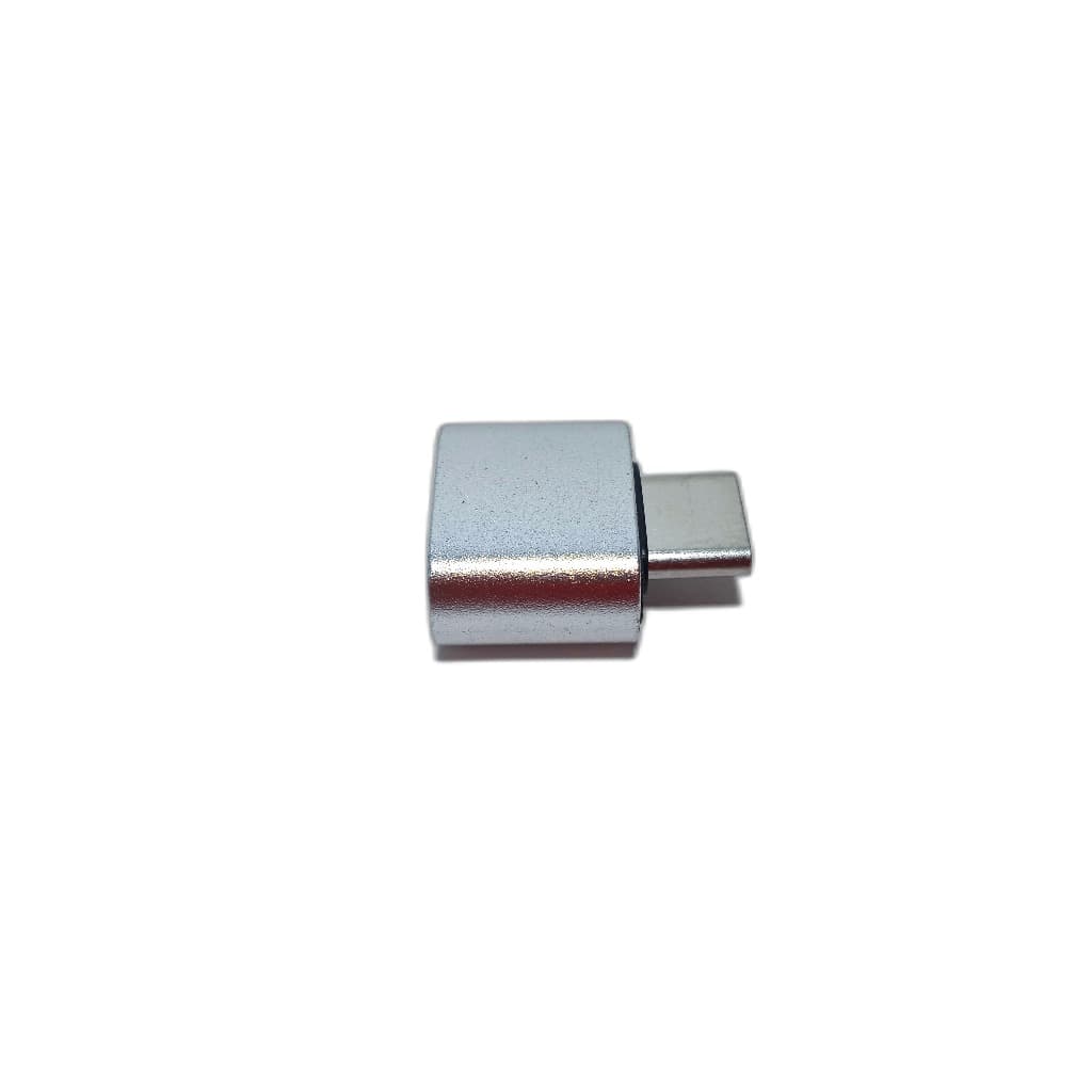 Adaptador Tipo C Otg Usb Prata P Dados Pendrive E Celular