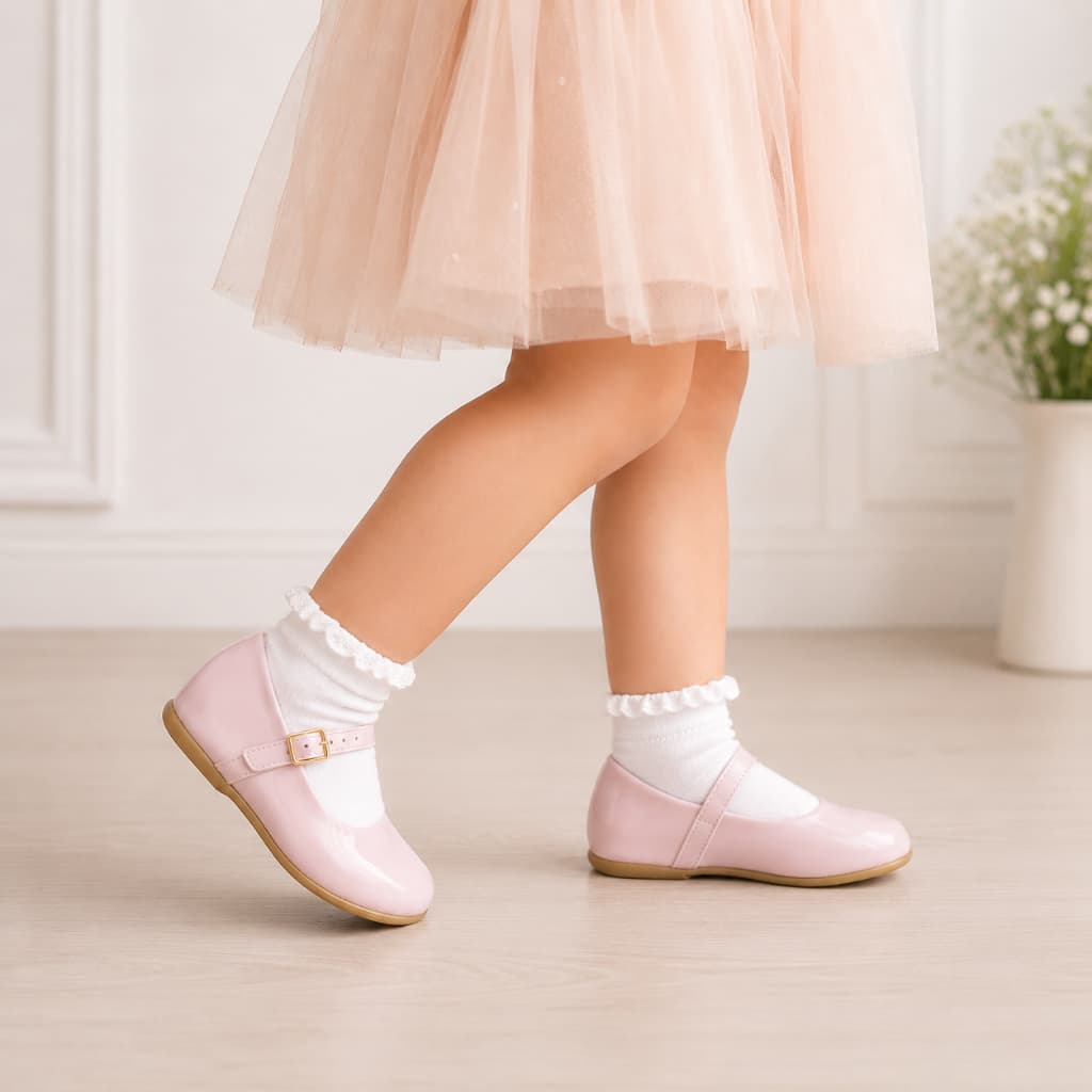 Sapatilha Infantil Rosa Super Macia e Confortável Palmiilha Confort N° 19 ao 27