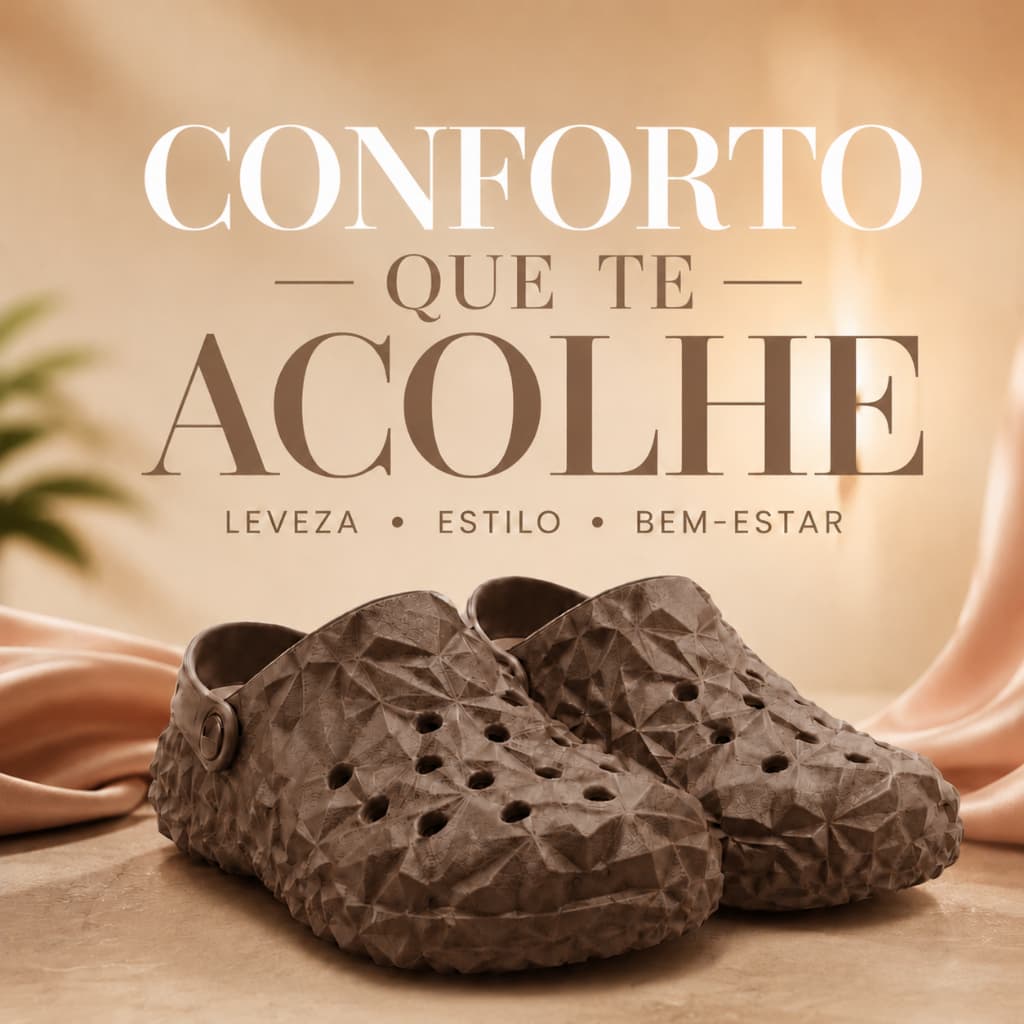 Sandália Babuche Diamante IT Shoes Unissex 3D Anatômico EVA Super Macio Para O Lazer E Casa