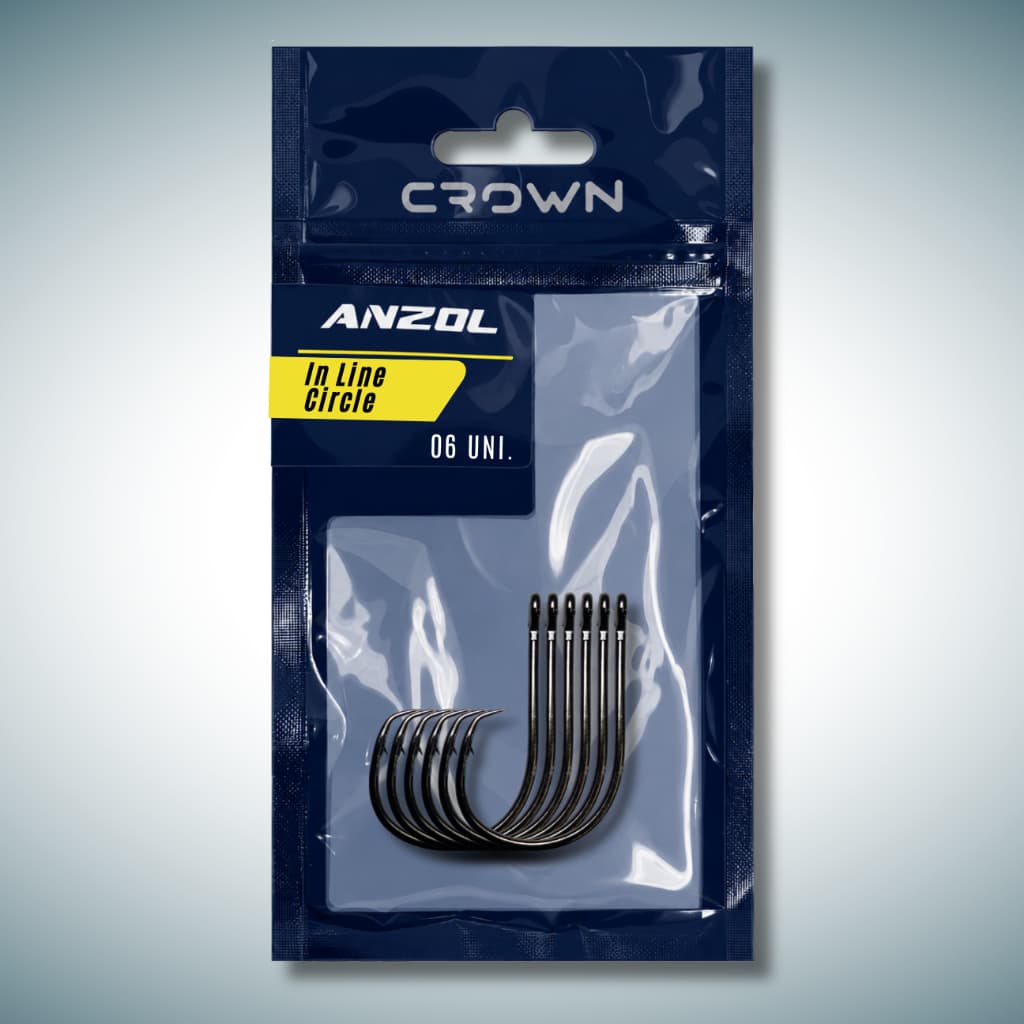 Anzol Crown In Line Circle Black 6 Unds Forjado Pesca Esportiva Joga Saint Tilápia Traíra Tucunare