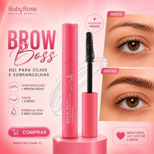 Ruby Rose Gel para Sobrancelhas Natalia Beauty