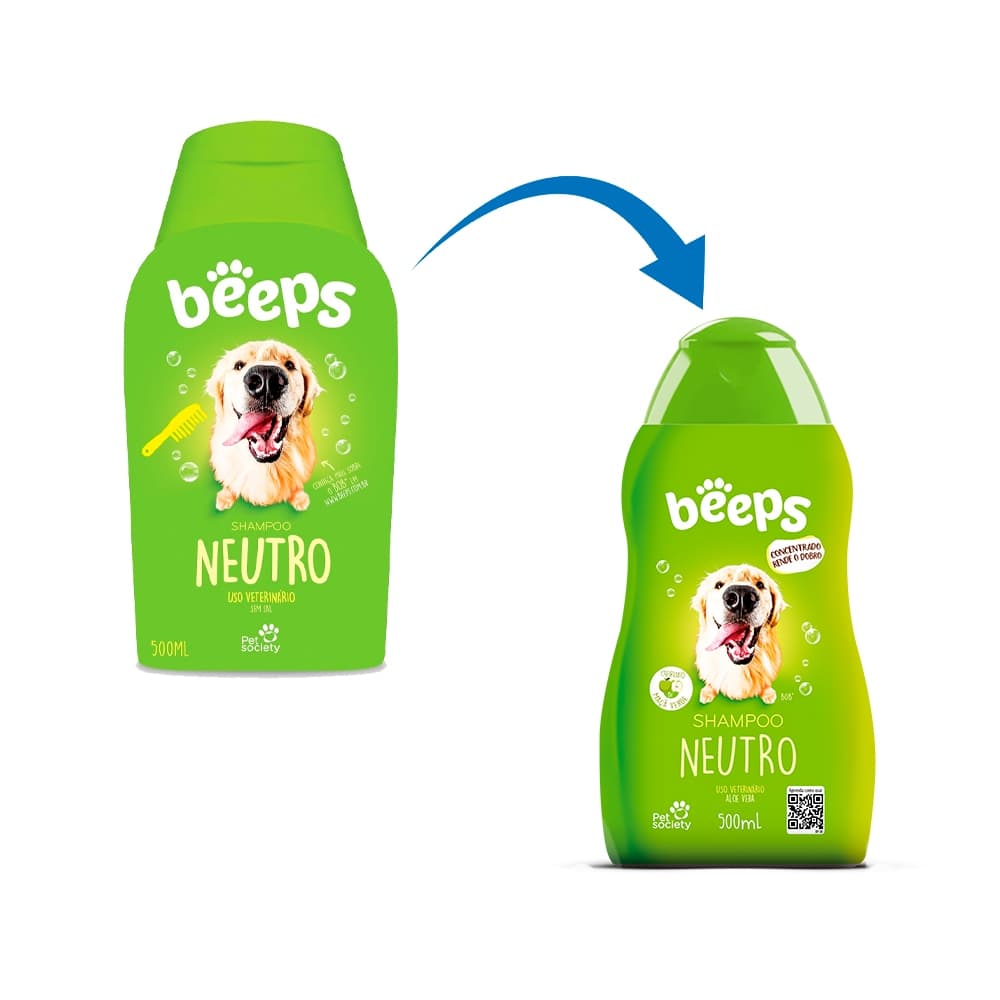 Beeps Shampoo Para Cães e Gatos  - 500ml