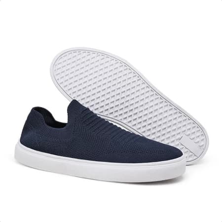 Tênis Casual Knit Leve Confortável Slip On Estiloso - ENVIO RÁPIDO