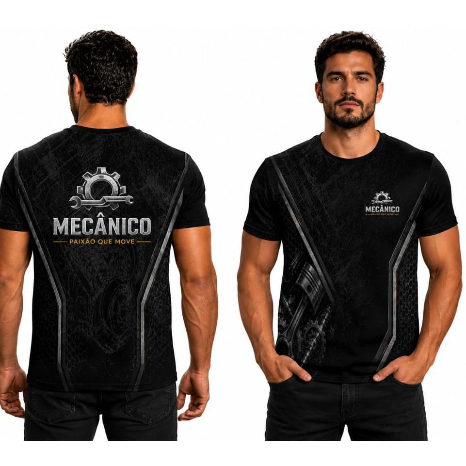 Camisa Mecânico Automotivo Uniforme Oficina Mecânico Profissional
