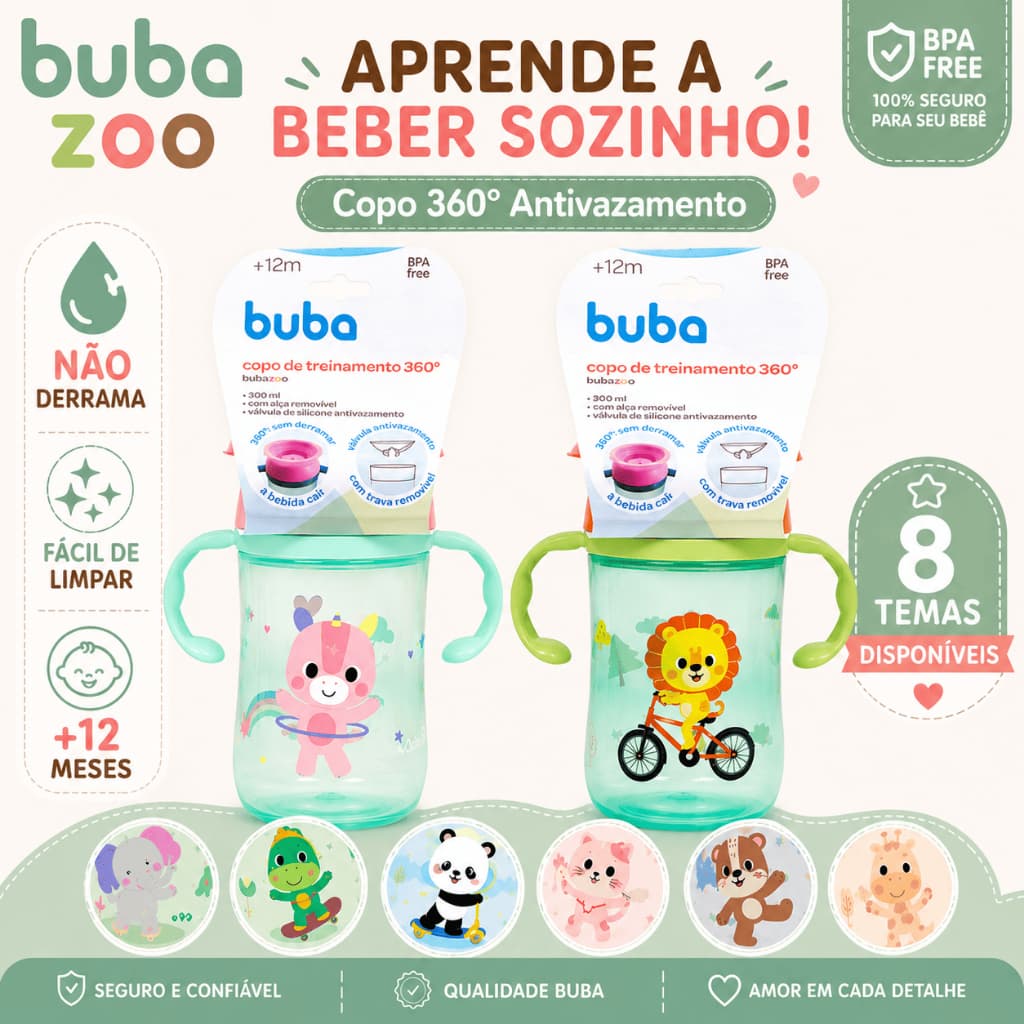 Copo De Treinamento 360° Buba Zoo