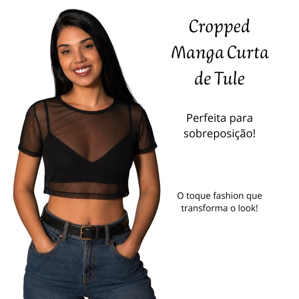 Blusa Sobreposição Feminina Gola Redonda Sensual Balada Noite Tendência Fashion