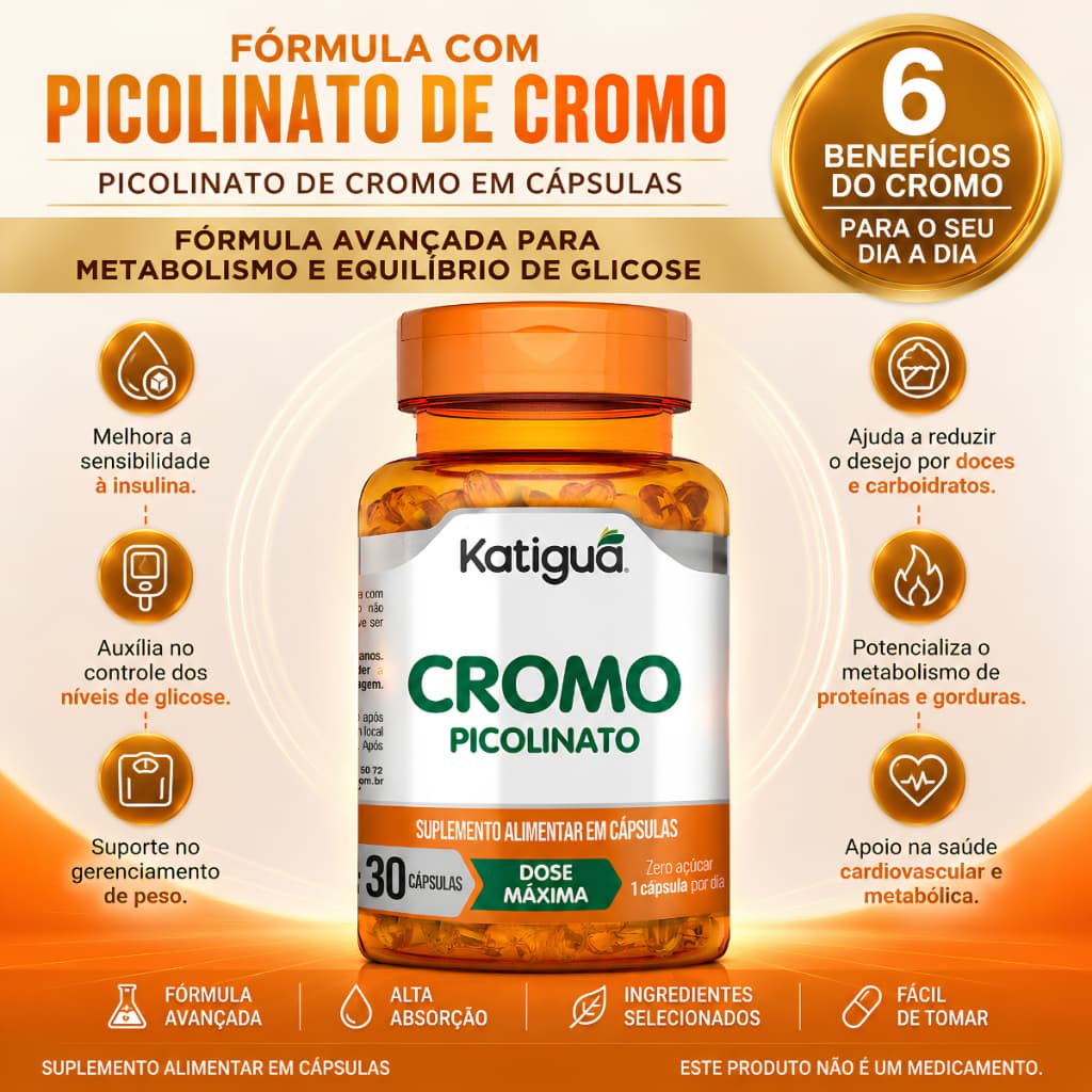 Picolinato de Cromo Capsula em Gel