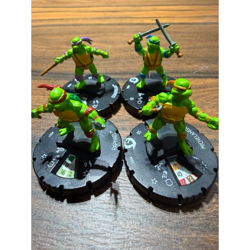 Lote Miniaturas Tartarugas Ninjas RPG Heroclix Wizkids - Coleção 2016