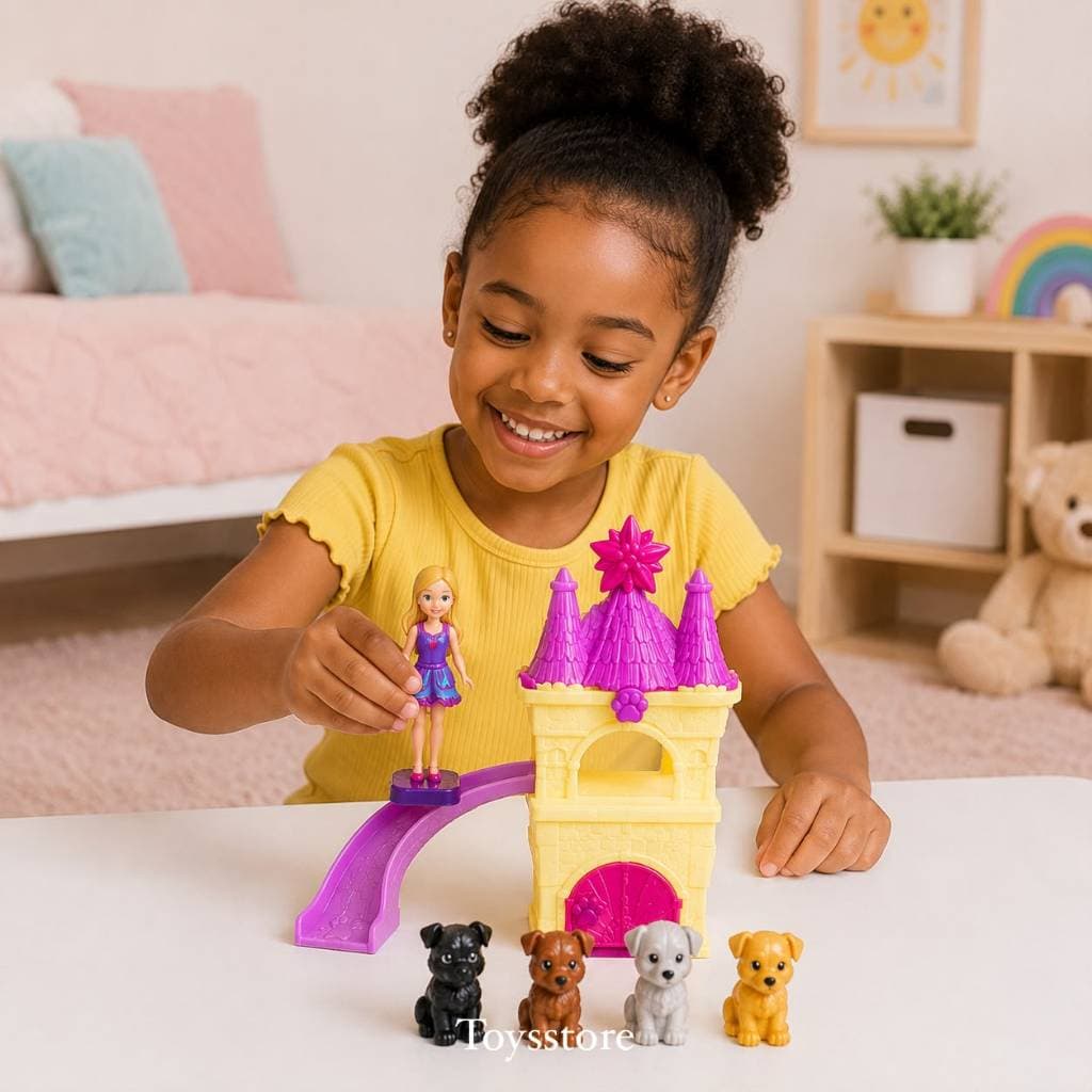 Brinquedo Completo Boneca Com Casinha e Pets Brincadeira Infantil Sortidas