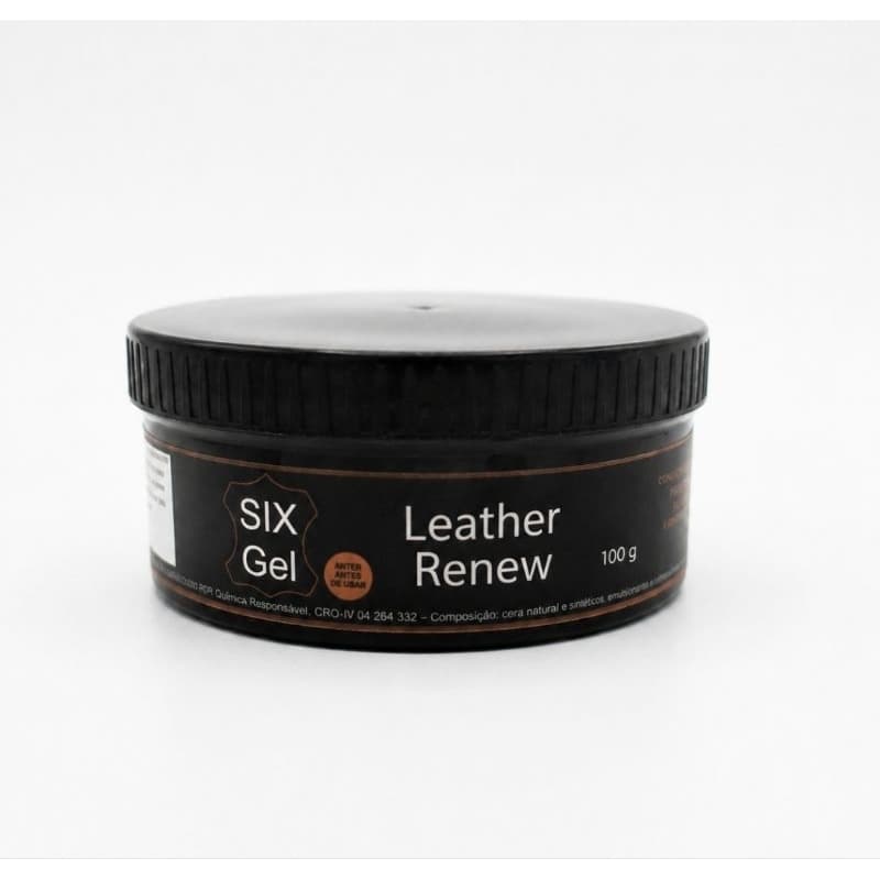 SIX Gel LEATHER RENEW 100 G CREME REVITALIZADOR PARA ARTIGOS DE COURO
