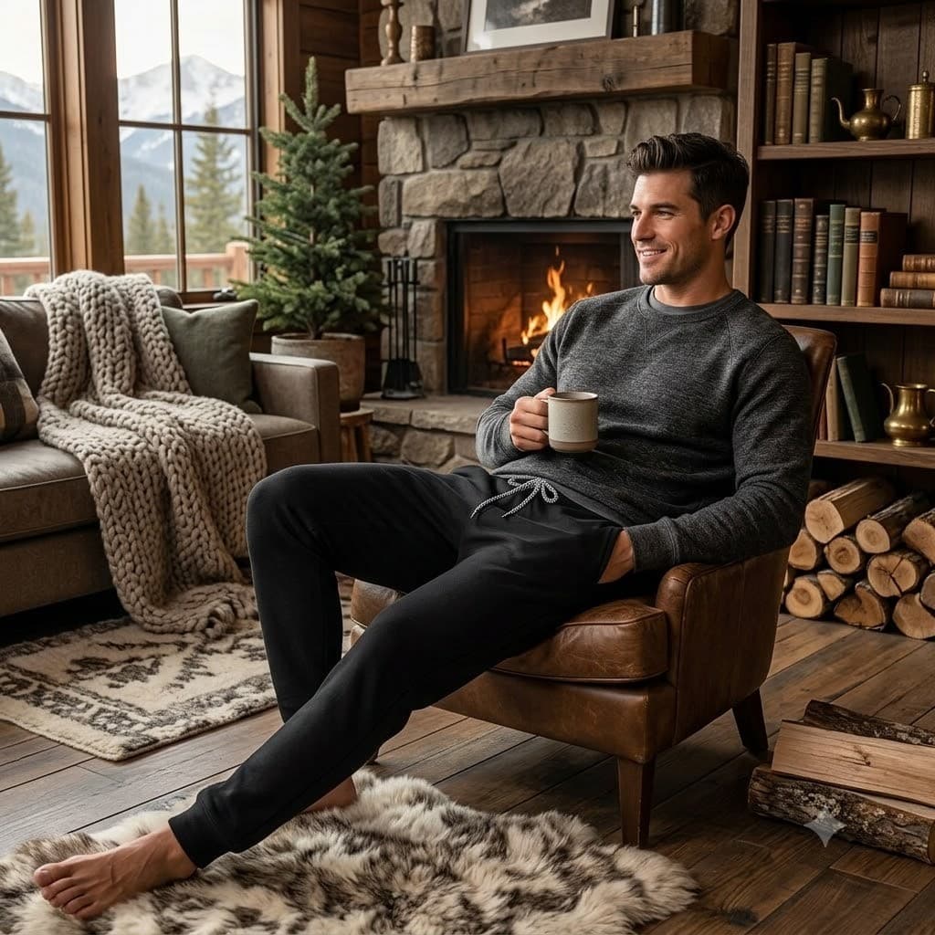Calça Jogger Moletom Flanelada Unissex Com Bolsos Inverno Quentinha