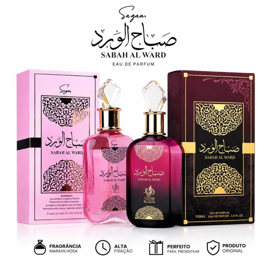 Perfume Árabe Sabah Al Ward Al Wataniah ou Sugar 100ml Feminino Original
