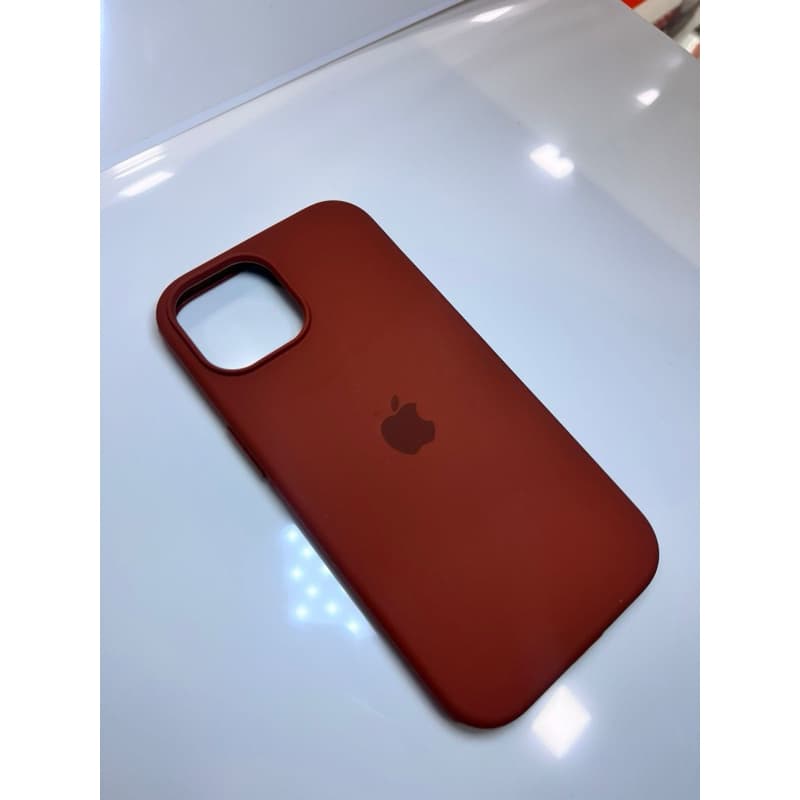 Capa de Silicone Marrom com Proteção Total para iPhone