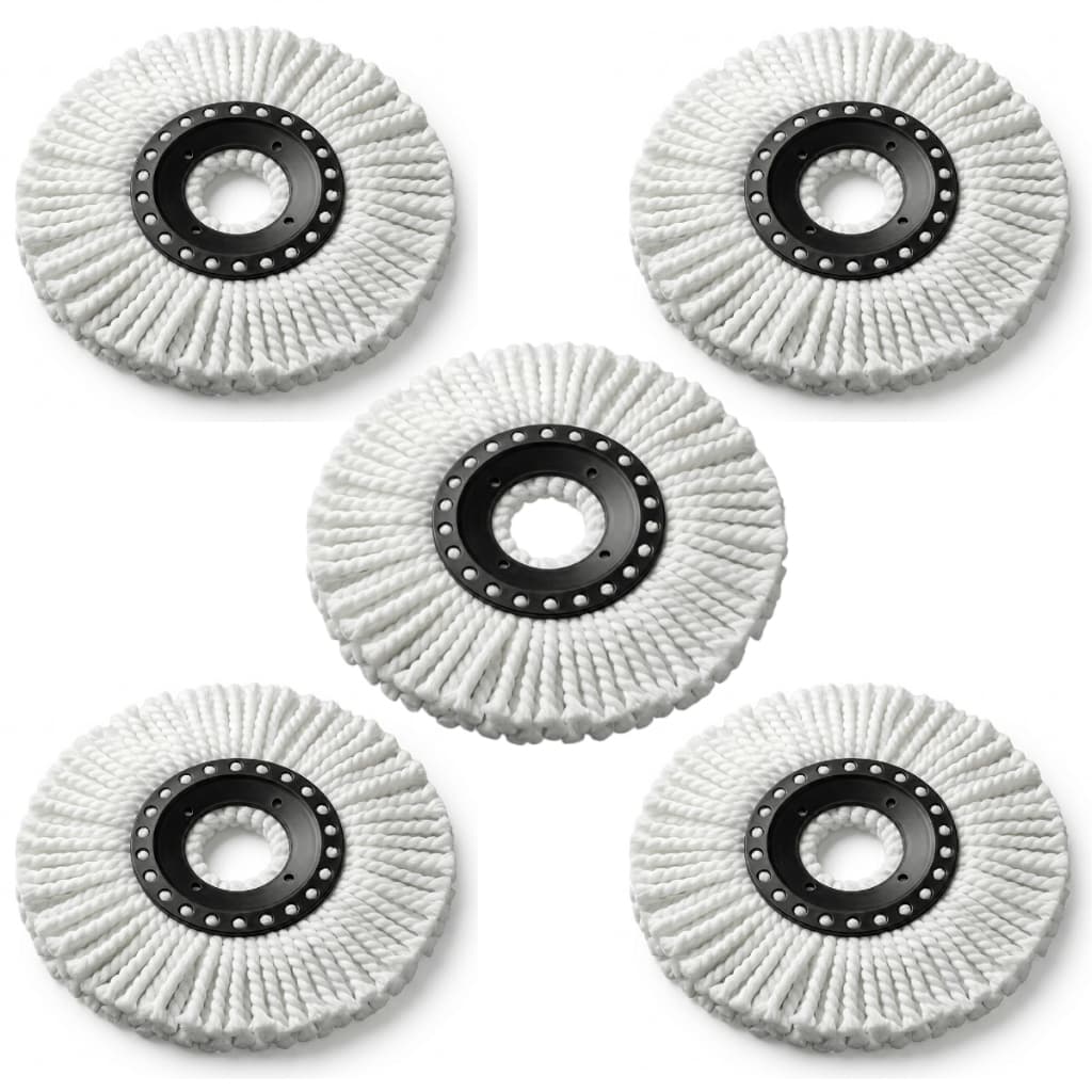 Kit 4/5 Refil Mop Giratório Premium Lavável Esfregão Microfibra Alta Absorção